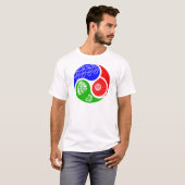 Triathlon TRI Yin Yang T-shirt (Voorkant volledig)