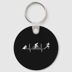 Triathlon - Triathlon - hartslag Sleutelhanger