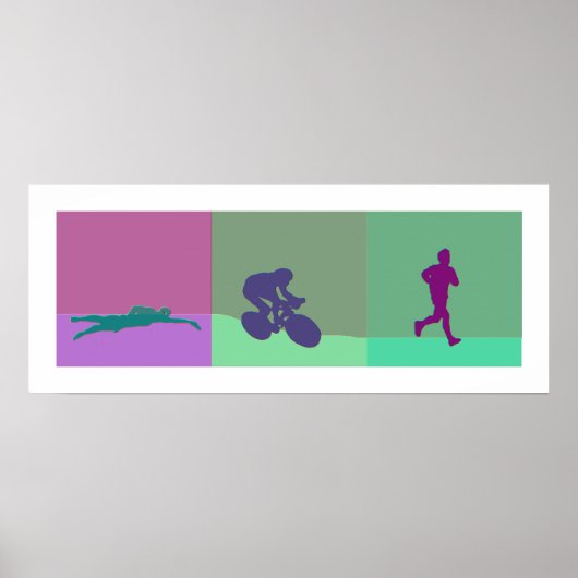 Triathlon Triptych Poster (Voorkant)