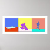 Triathlon Triptych Poster (Voorkant)