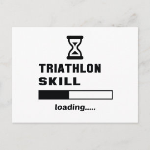 Triathlon vaardigheid Lading...... Briefkaart