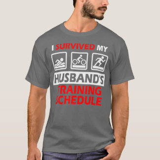Triathlon Wife Gift Sport Athlete Vrouwen Hus T-shirt