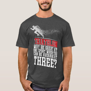 Triathlon-zwembad met fiets 3 t-shirt