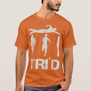 Triathlon-zwemcyclus met 1367 t-shirt