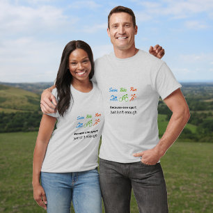 Triathlon-zwemfiets-loopwedstrijd T-shirt
