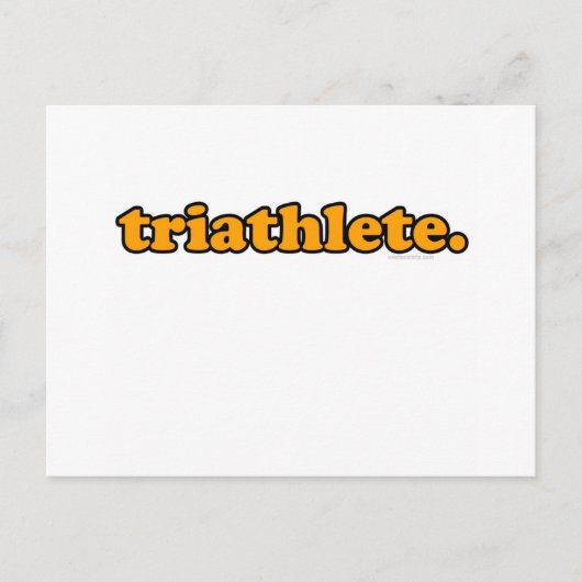 triatleet briefkaart (Voorkant)