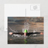 Triatlete 2 briefkaart (Voorkant / Achterkant)