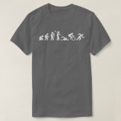 Triatlete Evolution Darwin Ape to Tri Athlete Fun T-shirt (Design voorkant)