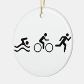 Triatlete Keramisch Ornament (Links)