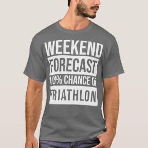 Triatlete riathlon Forecast for Women T-shirt