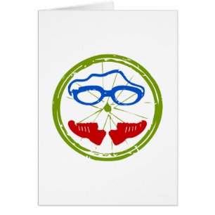 Triatlon cool artistiek ontwerp