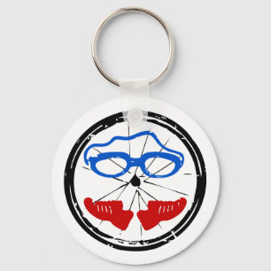 Triatlon coole artistieke logo sleutelhanger