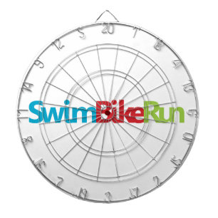 Triatlon coole logo voor alle sportliefhebbers dartbord