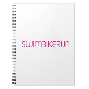 Triatlon coole logo voor alle sportliefhebbers notitieboek