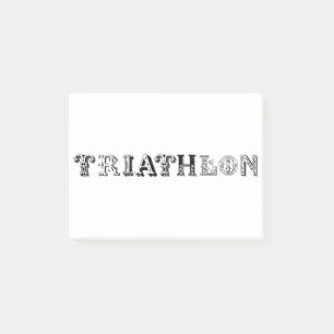 Triatlon coole logo voor alle sportliefhebbers post-it® notes