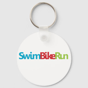 Triatlon coole logo voor alle sportliefhebbers sleutelhanger
