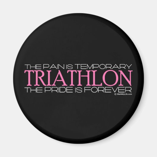Triatlon - De trots is voor altijd Magneet (Voorkant)