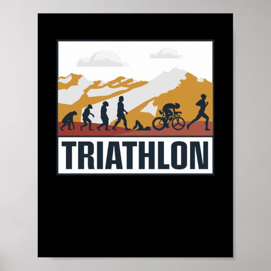 Triatlon Evolution Poster (Voorkant)