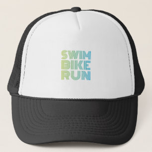Triatlon in kleuren trucker pet