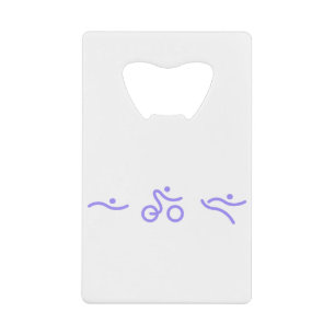 Triatlon-logo Kredietkaart Flessenopener