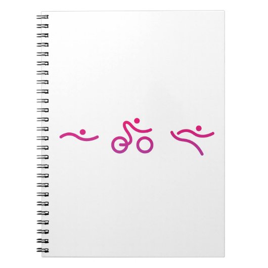 Triatlon-logo Notitieboek (Voorkant)