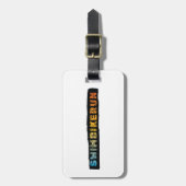Triatlon-ontwerp Bagagelabel (Voorkant verticaal)