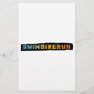 Triatlon-ontwerp Briefpapier