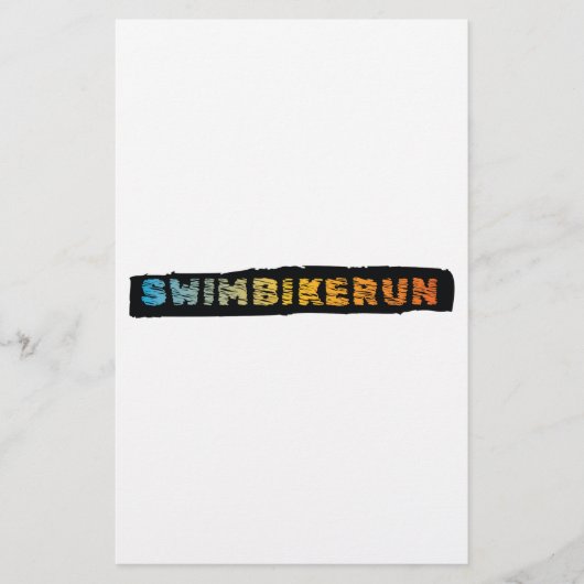 Triatlon-ontwerp Briefpapier (Voorkant)