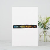 Triatlon-ontwerp Briefpapier (Staand voorkant)