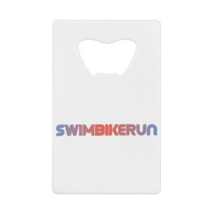 Triatlon-ontwerp Kredietkaart Flessenopener