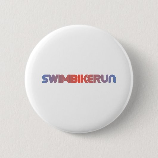 Triatlon-ontwerp Ronde Button 5,7 Cm (Voorkant)
