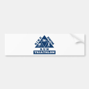 Triatlon-sportevenwiet Bumpersticker