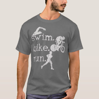 Triatlon Swim Bike run Triatlete 95 T-shirt