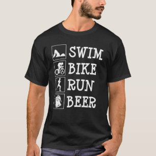 Triatlon Triathlete Race Multisport Swim Bike Ru T-shirt