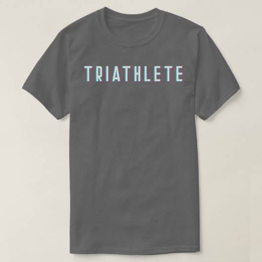 Triatlon triatleet 12 t-shirt (Design voorkant)