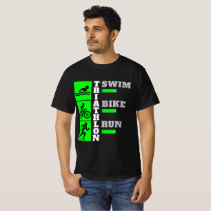 Triatlon Triomf: Zwemmen, Fietsen, Run accessoires T-shirt