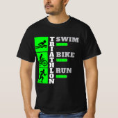 Triatlon Triomf: Zwemmen, Fietsen, Run accessoires T-shirt (Voorkant)
