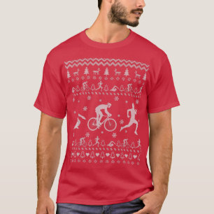 Triatlon Ugly KerstSweater Gifts for Women T-shirt