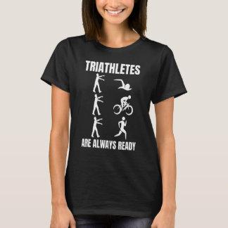 Triatlon voor instructeur voor triatleten t-shirt