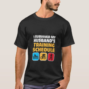 Triatlon vrouwen vrouw Triatlete Swim Bike R. T-shirt