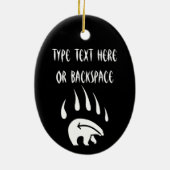 Tribaal Beer Kunst Ornament Aangepast Beer keepomw (Achterkant)