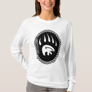 Tribaal Beer Kunst Womens Hoodie Beer Claw Shirten T-shirt