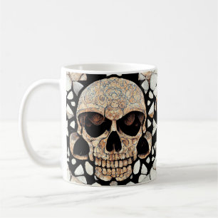 Tribaal decoratief Ornament   Mayan Skull Art Koffiemok