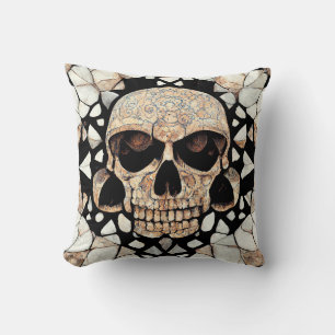 Tribaal decoratief Ornament   Mayan Skull Art Kussen