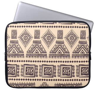 Tribaal, etnisch, bedrijfspatroon laptop sleeve