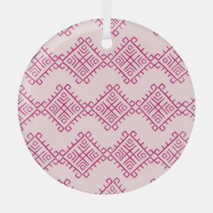 Tribaal etnisch: decoratief  abstract. glas ornament