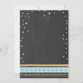 Tribaal Geslacht onthullen uitnodiging Jongen of M (Achterkant)