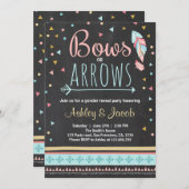 Tribaal Geslacht onthullen uitnodiging Jongen of M (Voorkant / Achterkant)