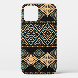 Tribaal kunstpatroon. Etnische geometrische afdruk iPhone 12 Hoesje