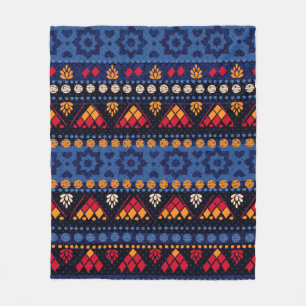 Tribaal naadloos patroon. fleece deken